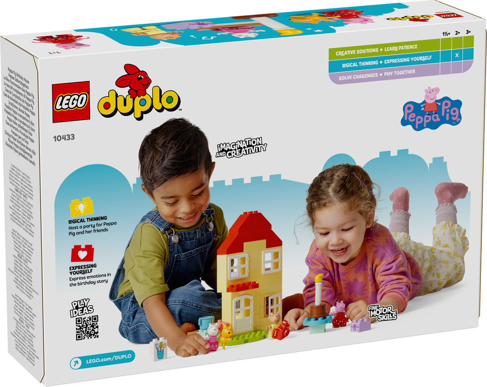 LEGO_10433_DUPLO_Peppas_Geburtstagshaus:_Teddybär_Spielzeug_für_Kinder, Junge, Kind, Männlich, Person