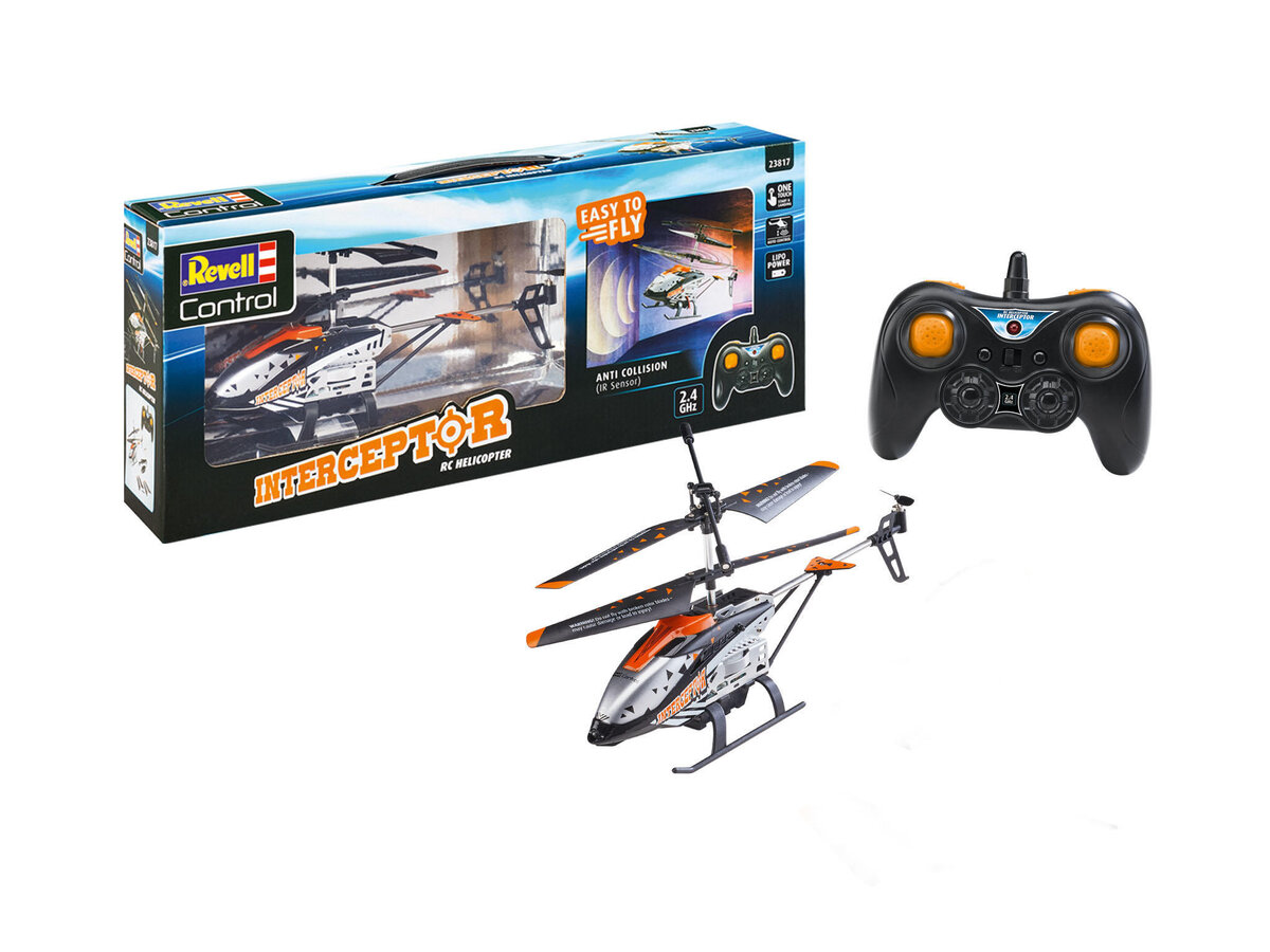 Revell_23817_RC_Helikopter_\"Interceptor\"_Anti_Collision_Revell_Control_Ferngesteuerter_Hubschrauber, Flugzeug, Hubschrauber, Transport, Fahrzeug
