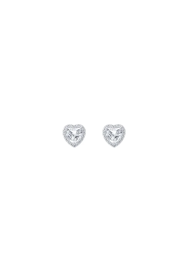 Thomas Sabo Ohrstecker Halo Stein Herz Weiß Silber H2305-051-14 Thomas Sabo Ohrstecker Halo Stein Herz Weiß Silber H2305-051-14