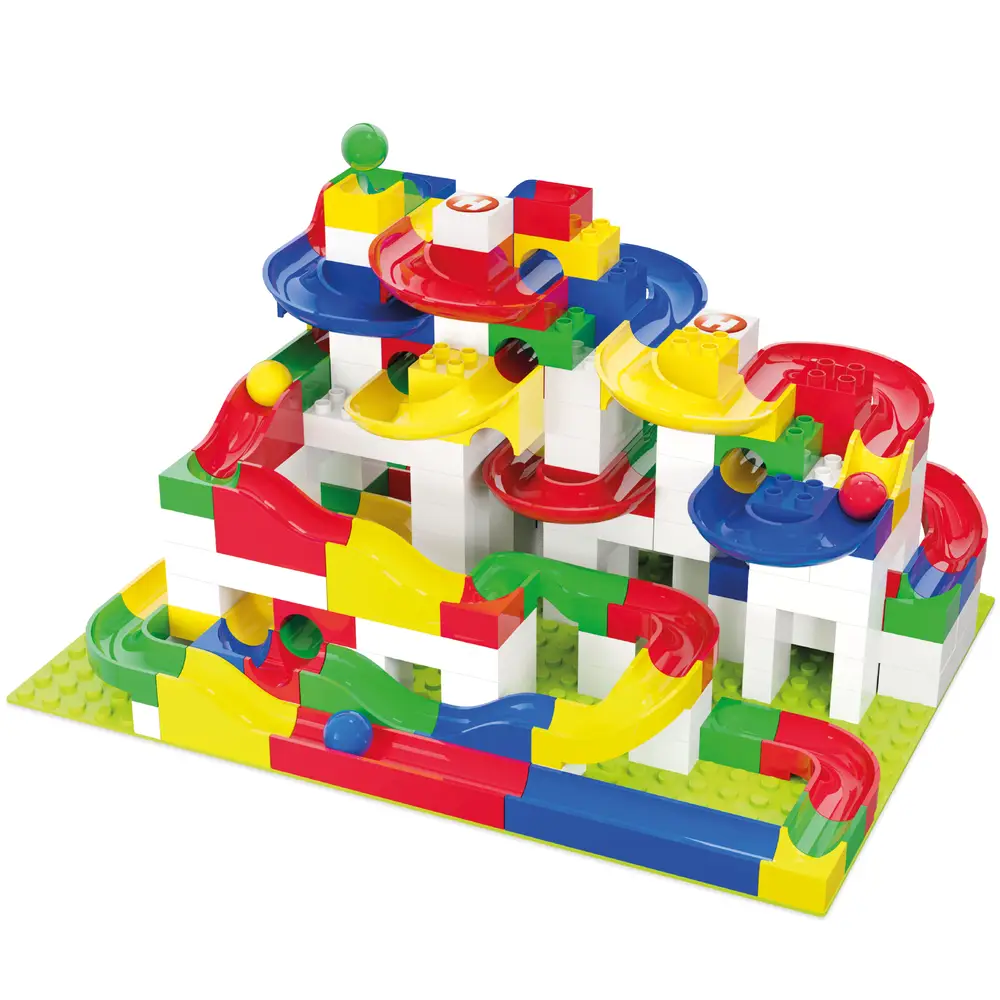 HUBELINO Kugelbahn Baukasten maxi (213-teilig)