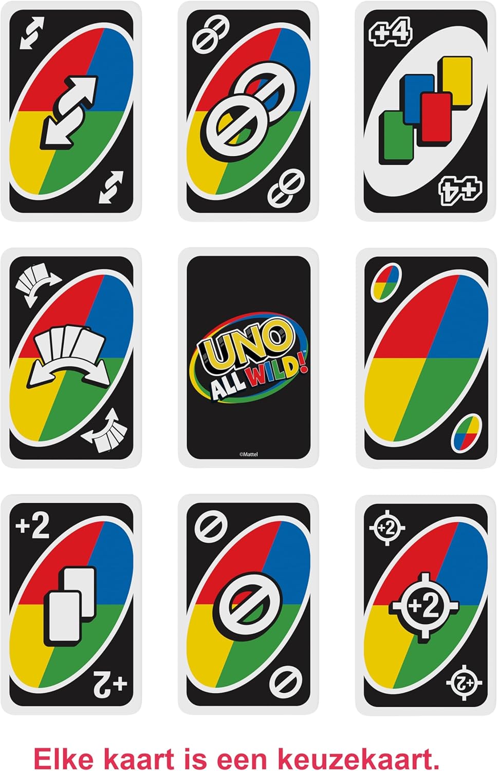 UNO, All, Wild, Das, wilde, Kartenspiel, ohne, Regeln, Mattel, HHL33