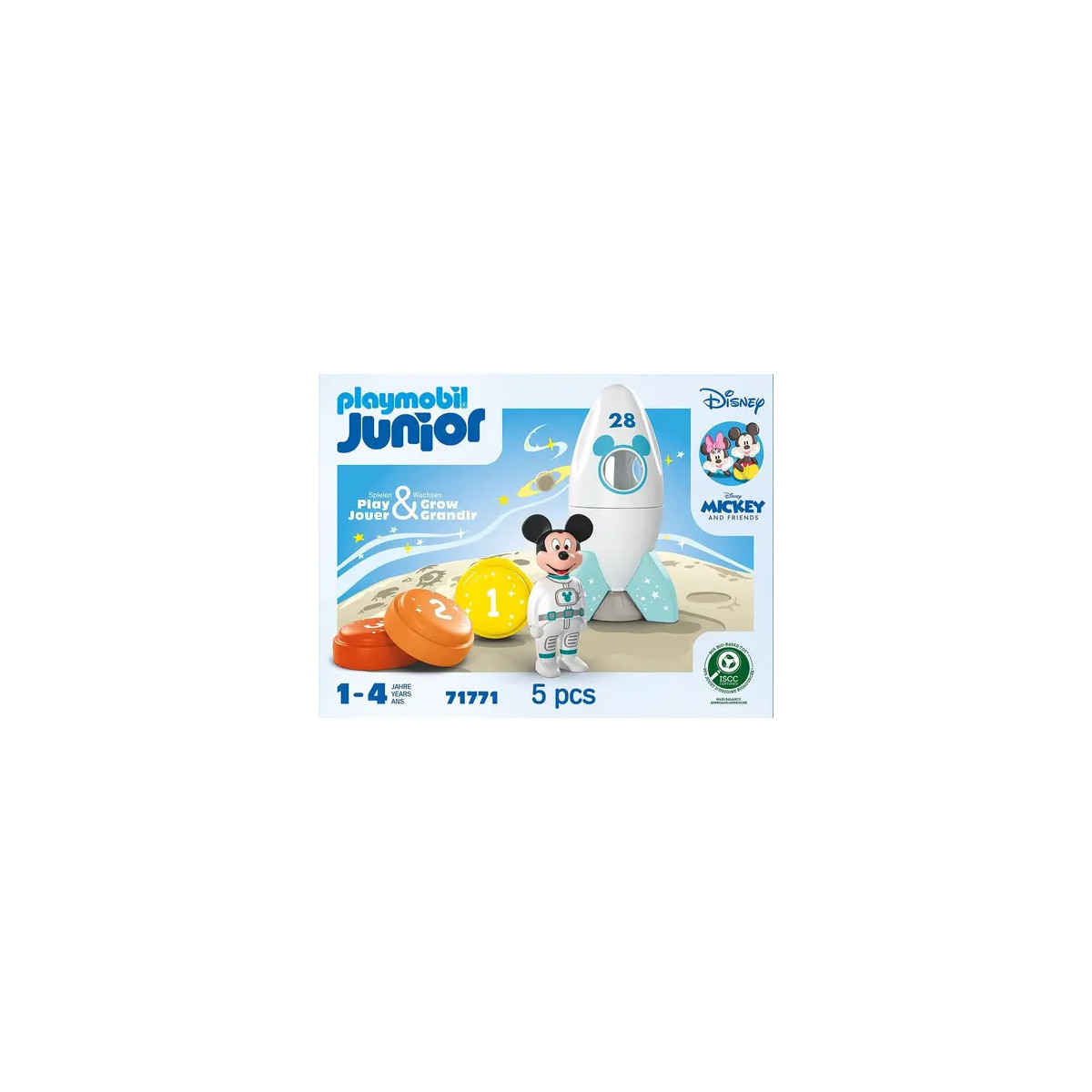 PLAYMOBIL 71771 JUNIOR & Disney: Micky Maus' Raketen- & Weltraum-Abenteuer