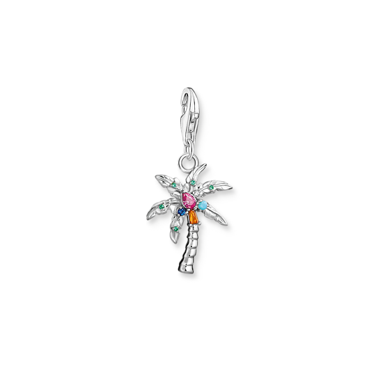 Thomas, Sabo, Armband, Charm-Club, Pendant, 925, Blackened, Glass-Ceramic, Stone, Synthetic, Corundum, Zirconia, Colourful, 1932-342-7, Zubehor, Ohrring, Schmuck