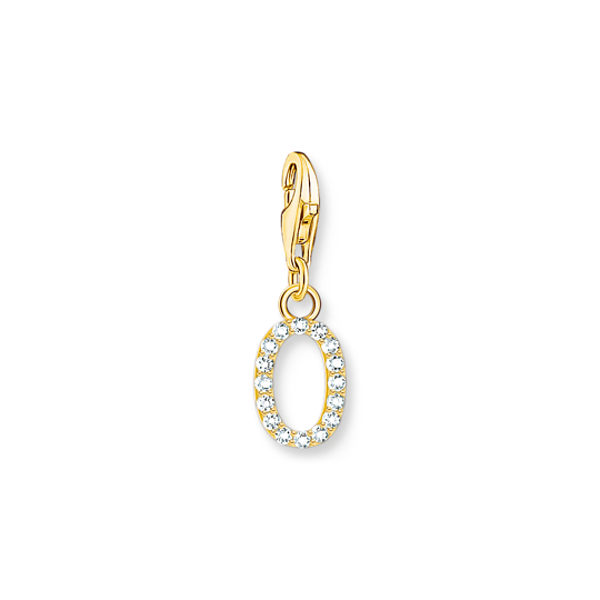 Thomas Sabo Anhänger Charm-Club Buchstabe O Vergoldet Gelbgold Zirkonia Weiß 1978-414-14 Thomas, Sabo, Anhänger, Charm-Club, Buchstabe, O, Vergoldet, Gelbgold, Zirkonia, Weiß, 1978-414-14, Zubehor, Ohrring, Schmuck