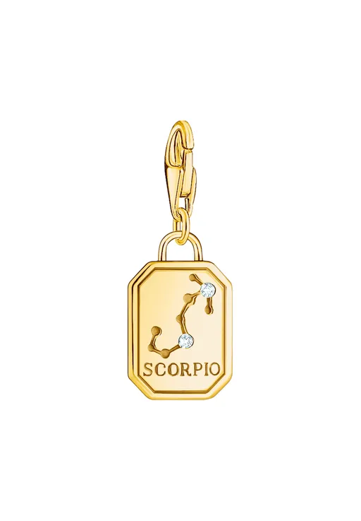 Thomas Sabo Anhänger Zodiac Skorpion Charm-Club Vergoldet Gelbgold 2160-414-39