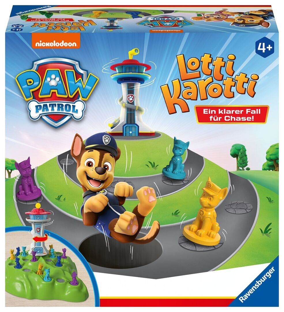 Ravensburger 22372 - PAW Patrol Lotti Karotti, Spiele-Klassiker mit den Serienhelden aus PAW Patrol, für 2 bis 4 Kinde