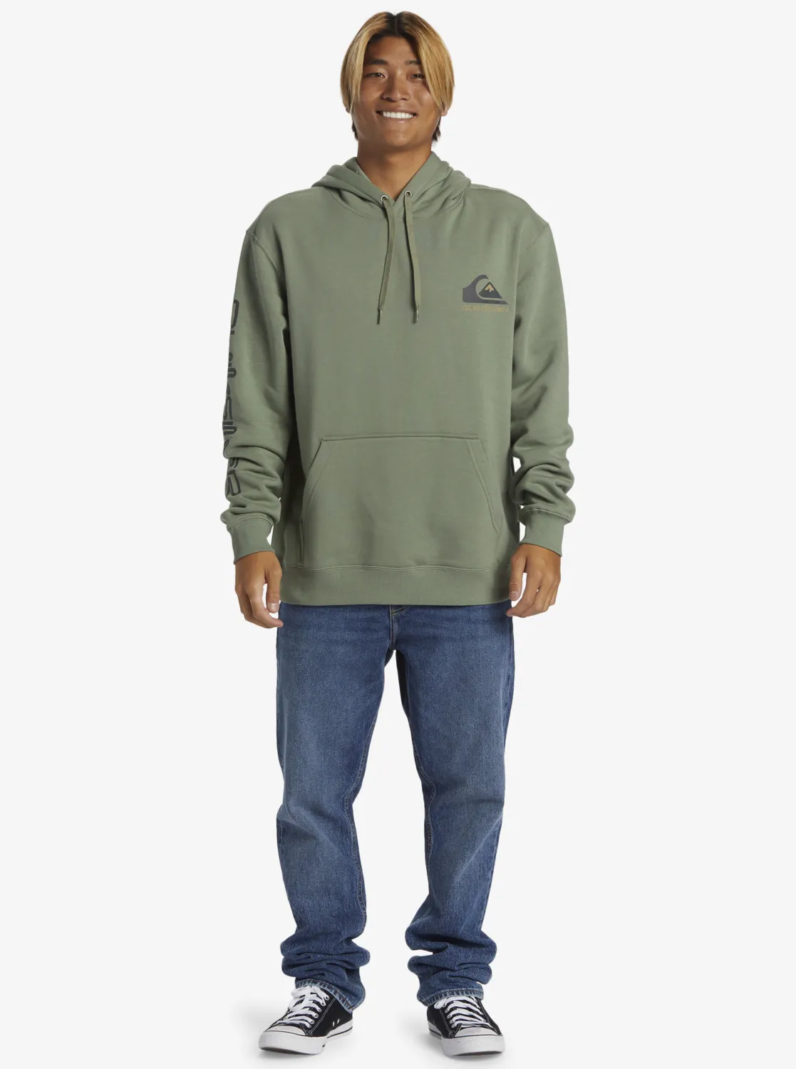 Quiksilver Omni Logo - Kapuzenpulli für Männer Minzgrün GR. L