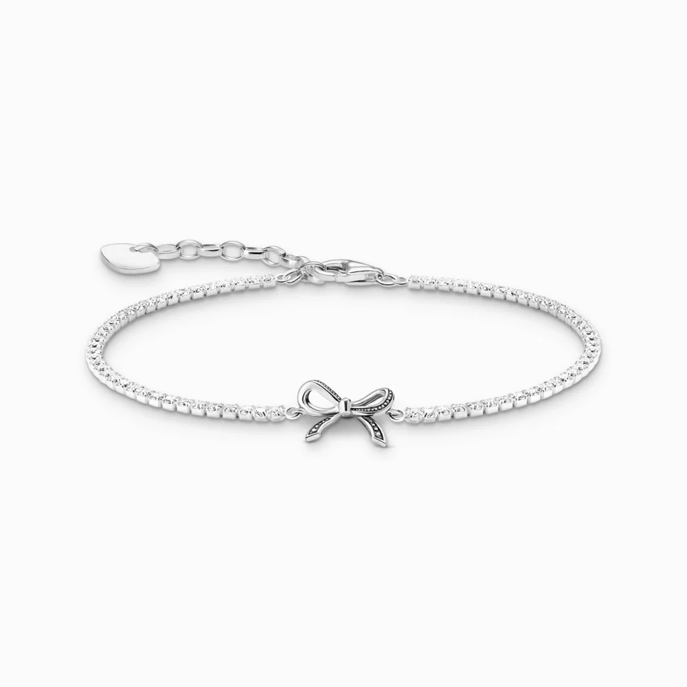 Thomas Sabo Armband Schleifen mit weißen Steinen A2172 643 14 L19V Thomas Sabo Armband Schleifen mit weißen Steinen A2172 643 14 L19V