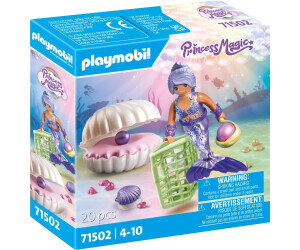 PLAYMOBIL, 71502, Meerjungfrau, Mit, Perlmuschel, Geburtstagstorte, Torte, Sahne, Nachtisch, Essen