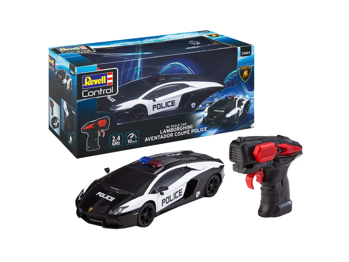 Revell_24664_RC_Scale_Car_Lamborghini_Aventador_Coupé_Police_Revell_Control_Ferngesteuertes_Polizeiauto