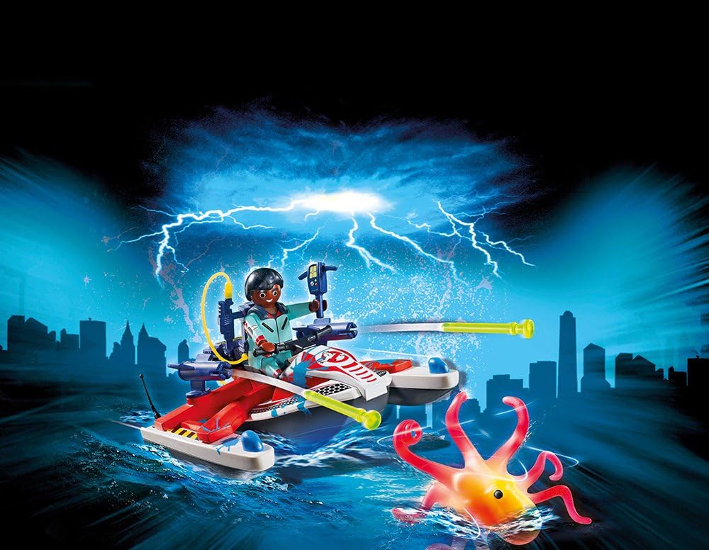 PLAYMOBIL 9387 Ghostbusters Zeddemore Mit Aqua Scooter