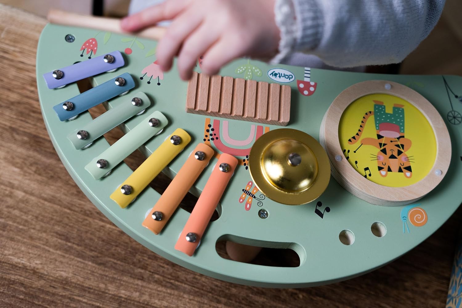 Dantoy 4776 Musikstation - Holzspielset in Geschenkbox, 3-teilig