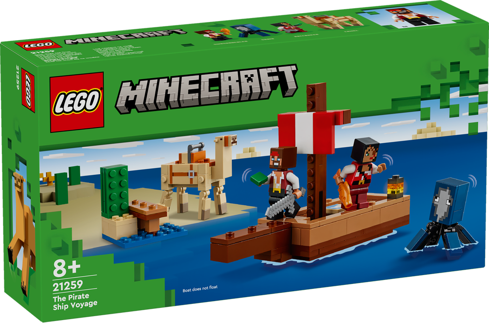 LEGO_21259_Minecraft_Die_Piratenschiffreise,_Piraten-Spielzeug, Spielzeug