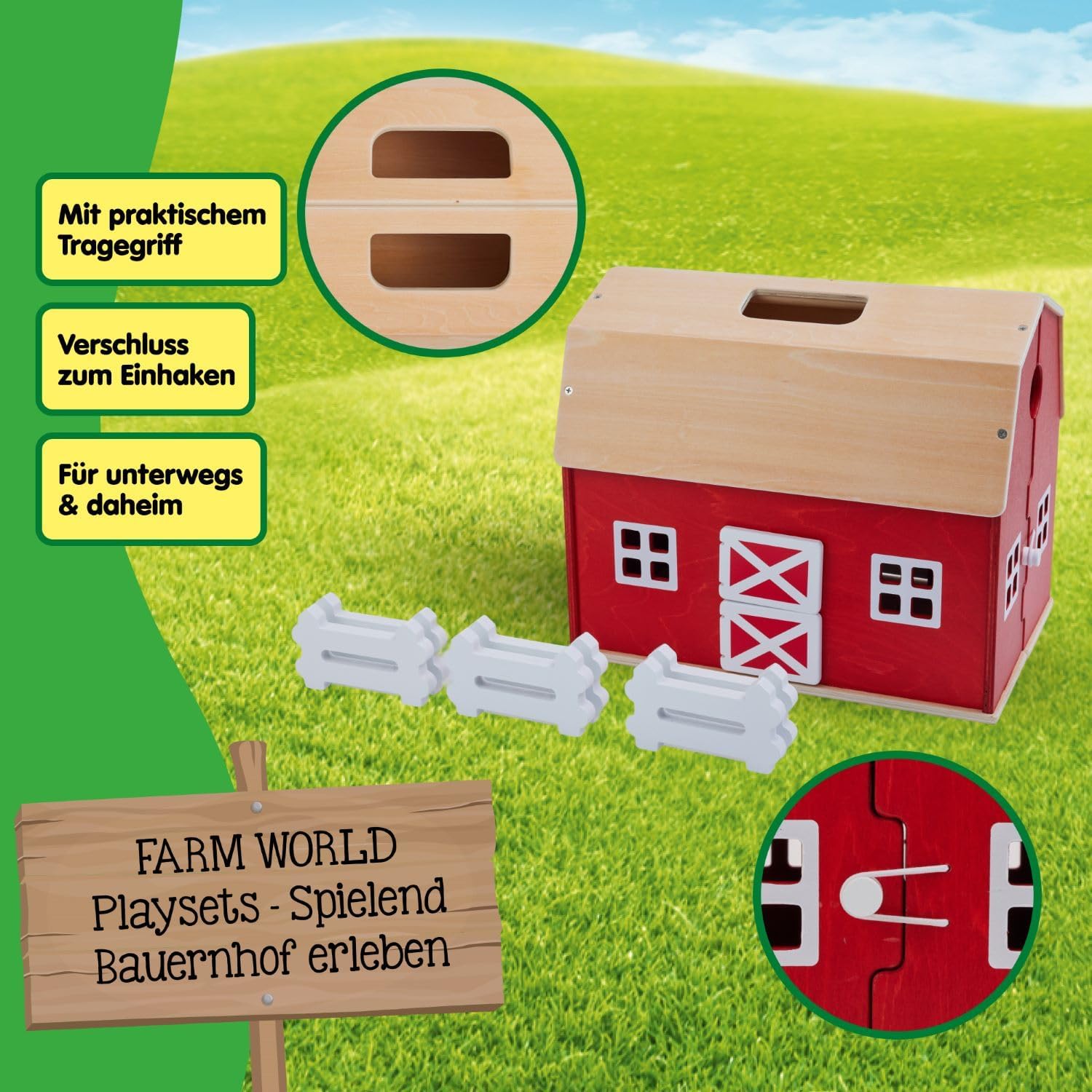 Großer Bauernhof aus Holz
