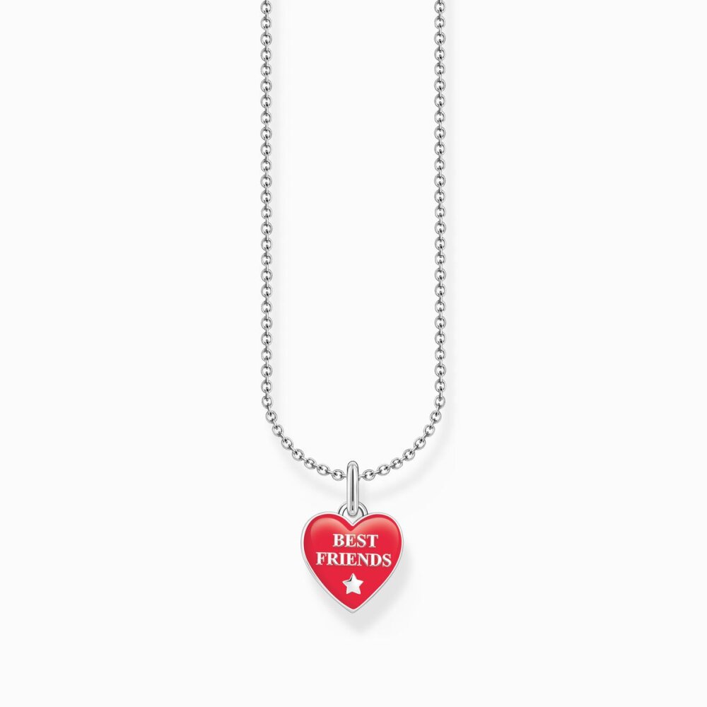 Thomas Sabo Kette Mit Anhänger Best-Fr Länge 45 Cm Rot Silber KE2237-007-10-L45V Thomas, Sabo, Kette, Mit, Anhänger, Best-Fr, Länge, 45, Cm, Rot, Silber, KE2237-007-10-L45V, Zubehor, Schmuck, Halskette