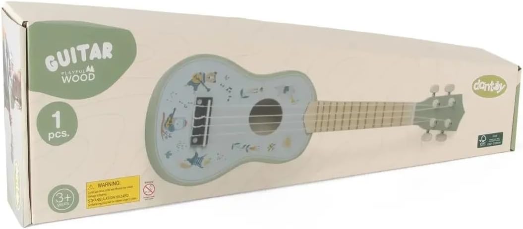 Dantoy 4778 Gitarre - Holzspielzeug in Geschenkbox für Kinder ab 3 Jahren