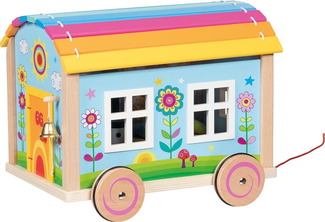 GOKI 51440 Wohnwagen Spirit - 12-teiliges Spielset aus Holz & Textil GOKI 51440 Wohnwagen Spirit - 12-teiliges Spielset aus Holz & Textil