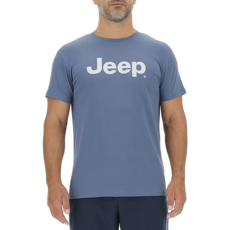 JEEP Herren T-Shirt O103218IN - Indigo mit großem Jeep-Logo GR. XXL