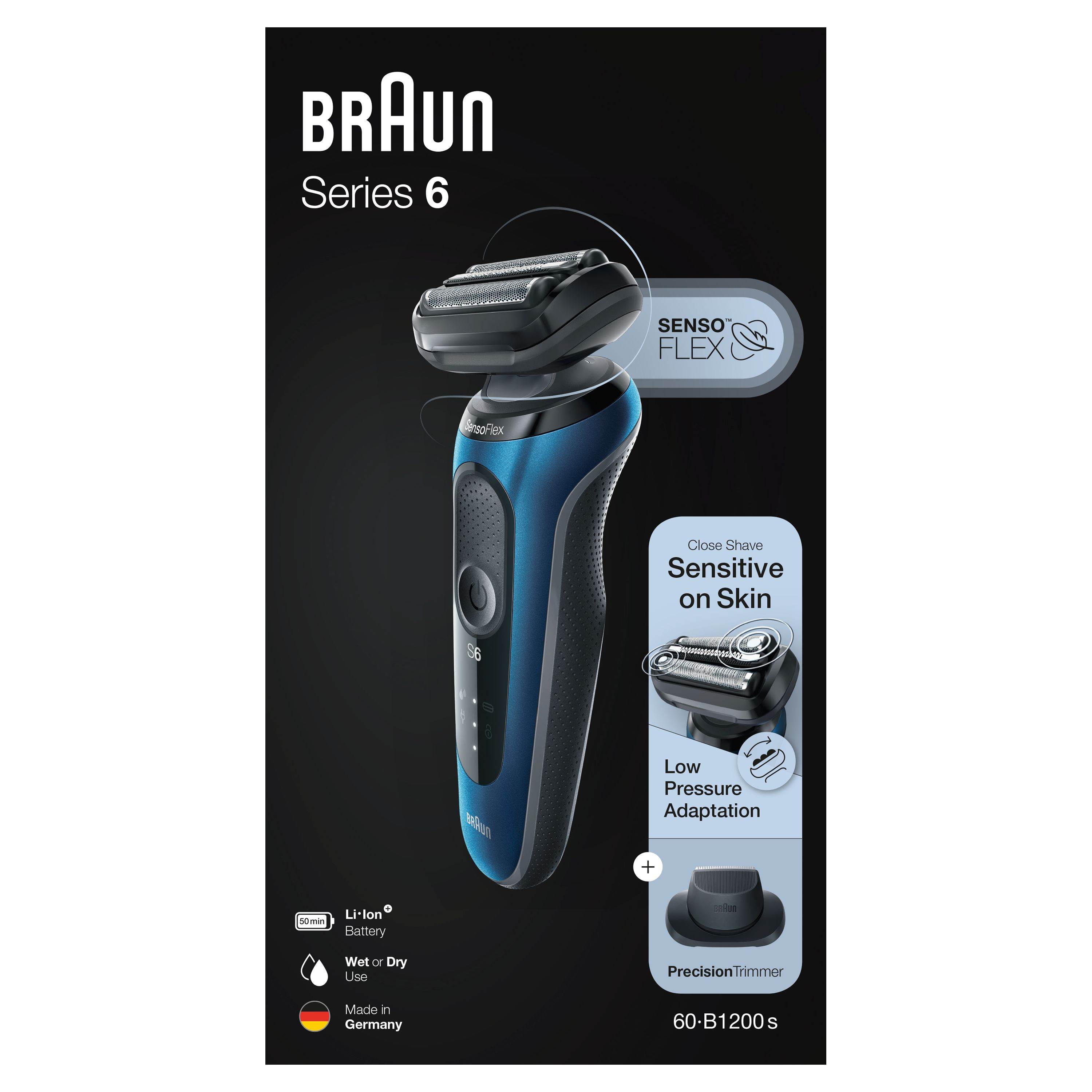 Braun Elektrorasierer Series 6 60-B1200s für Männer
