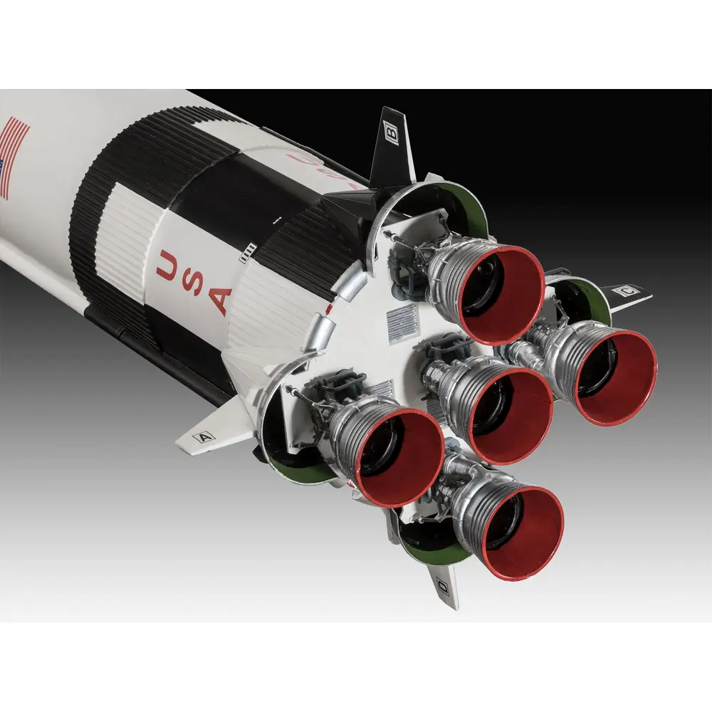 Revell 03704 Millennium Apollo 11 Saturn V Rocket, Revell Modellbausatz mit Basiszubehör