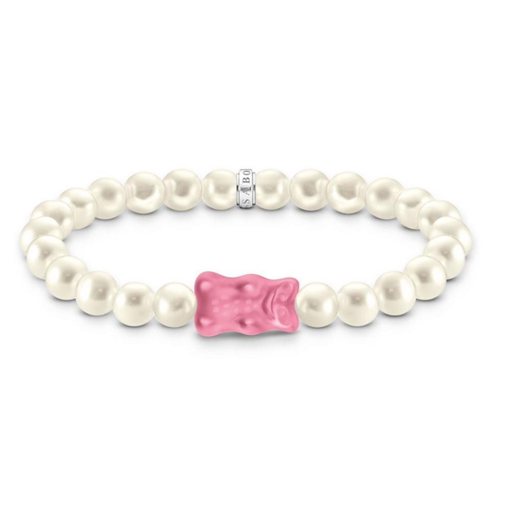 Thomas Sabo Armband Perlen Golbär Länge 17 Cm Perle Pink Silber A2154-082-9-L17 Thomas, Sabo, Armband, Perlen, Golbär, Länge, 17, Cm, Perle, Pink, Silber, A2154-082-9-L17