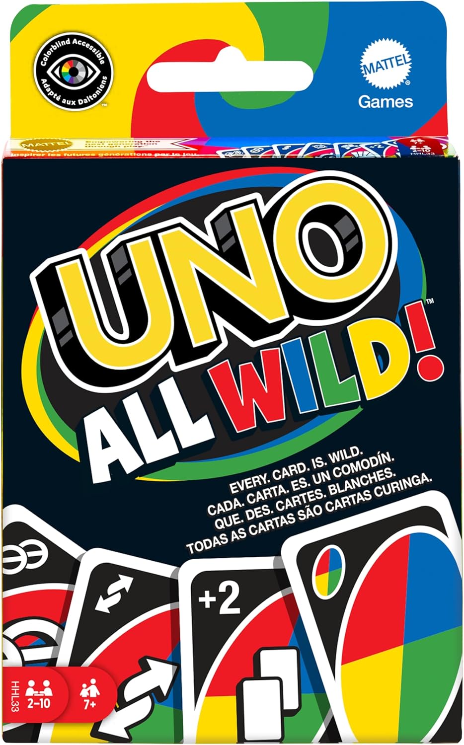 UNO All Wild Das wilde Kartenspiel ohne Regeln Mattel HHL33 UNO, All, Wild, Das, wilde, Kartenspiel, ohne, Regeln, Mattel, HHL33