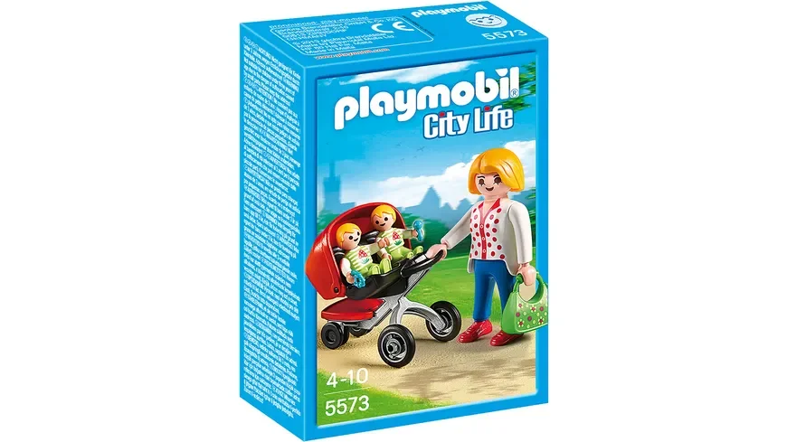 PLAYMOBIL, 5573, PLAYMOBIL, Zwillingskinderwagen
