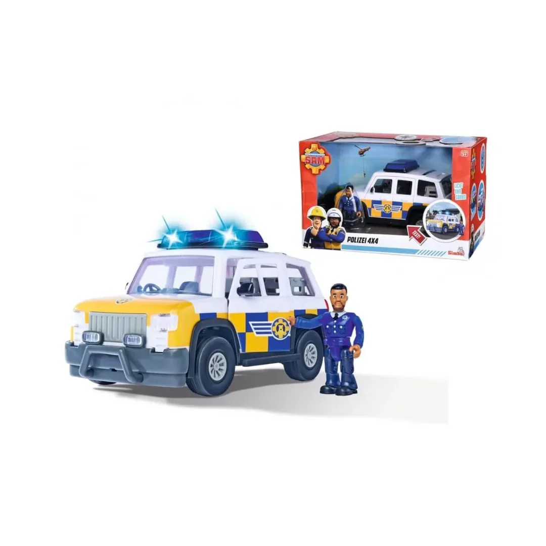 Fireman Sam Polizeiauto 4X4 Mit Figur Fireman, Sam, Polizeiauto, 4X4, Mit, Figur