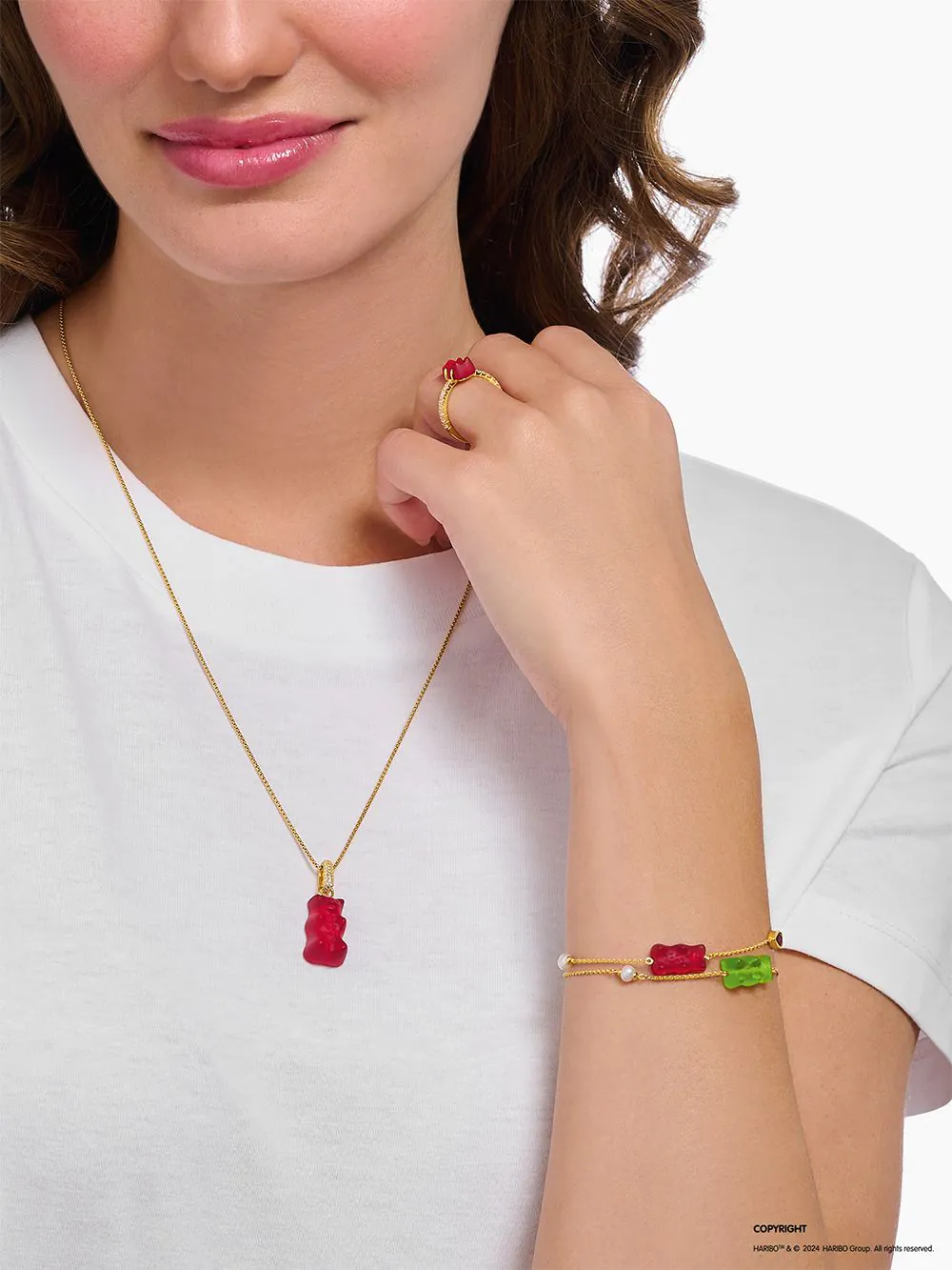 Thomas Sabo Anhänger Mit Haribo Goldbär Rot Rot PE967-414-10