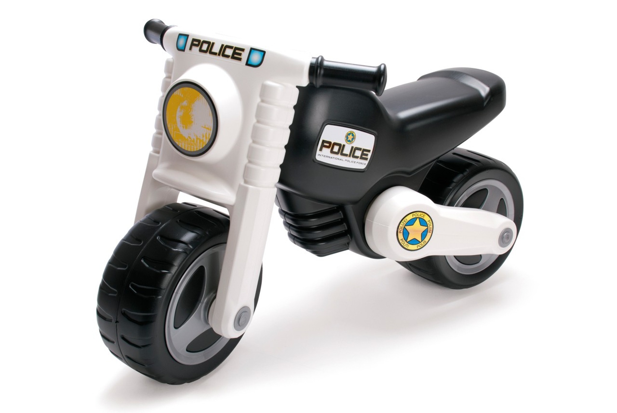 Dantoy 3370 Polizei Motorrad - Kinderfahrzeug mit 2 Rädern, L: 72 cm
