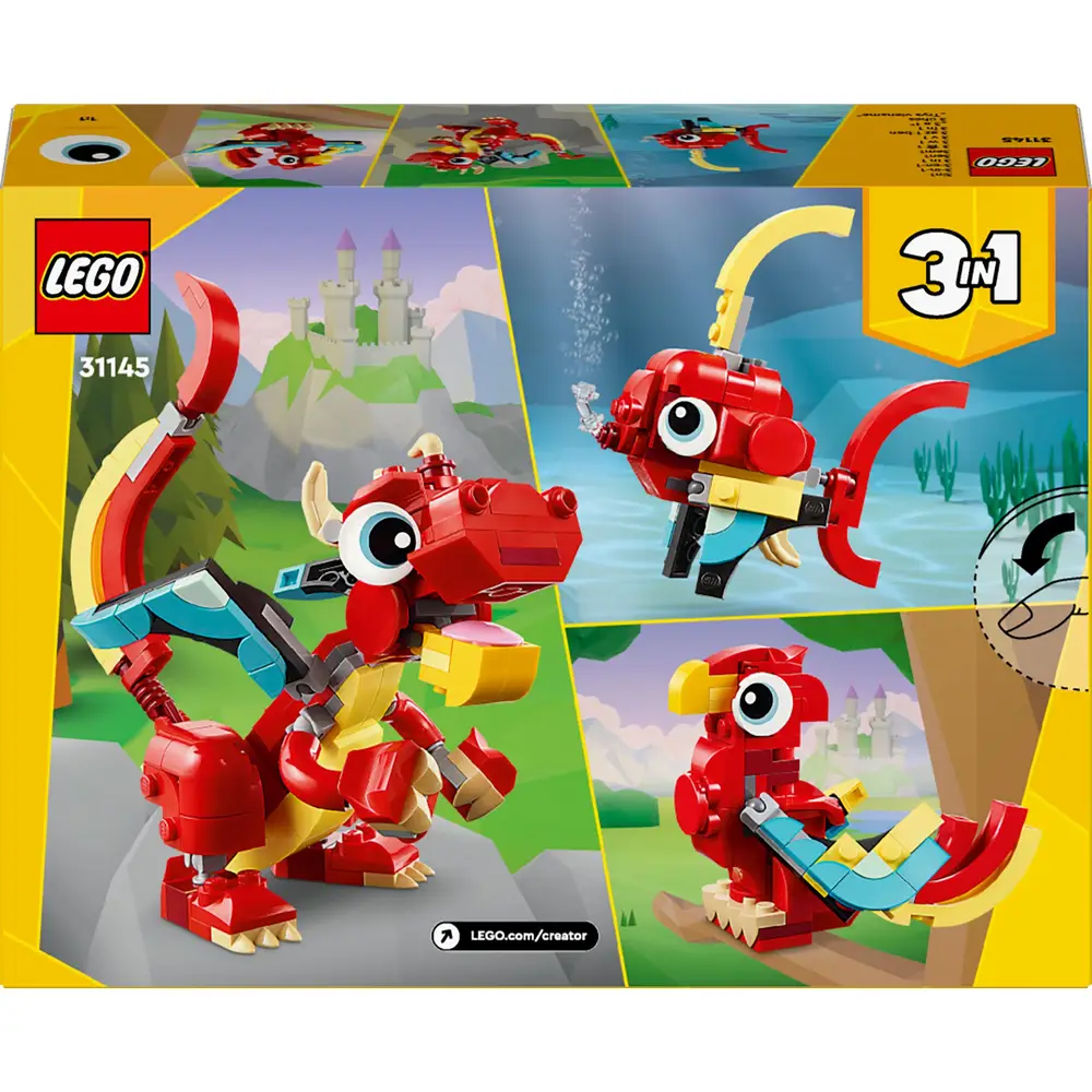 LEGO® Creator 3 in 1 Roter Drache 31145