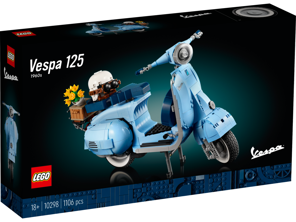 LEGO® Icons Vespa 125 10298 Roller, Fahrzeug, Motorrad, Rad, Flugzeug