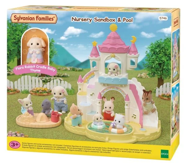 Sylvanian Families 5746 Erlebniskindergarten Sandkasten und Pool