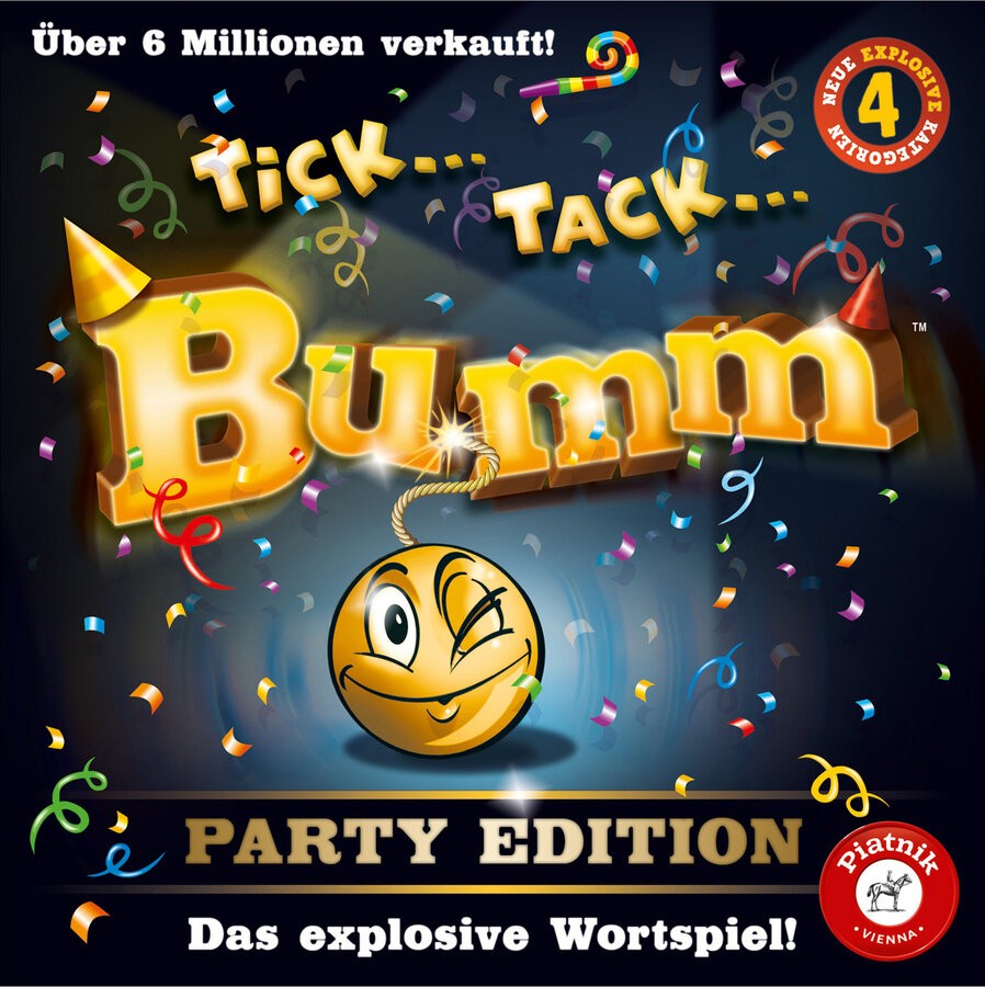 Piatnik, 6483, Tick, Tack, Bumm, Party-Edition, Plakat