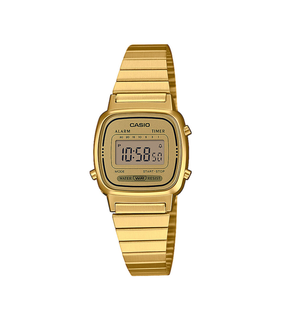 CASIO LA670WEGA-9EF Uhr damen coll. basis gold Armbanduhr, Elektronik, Digitale, Uhr, Überwachen, Bildschirm