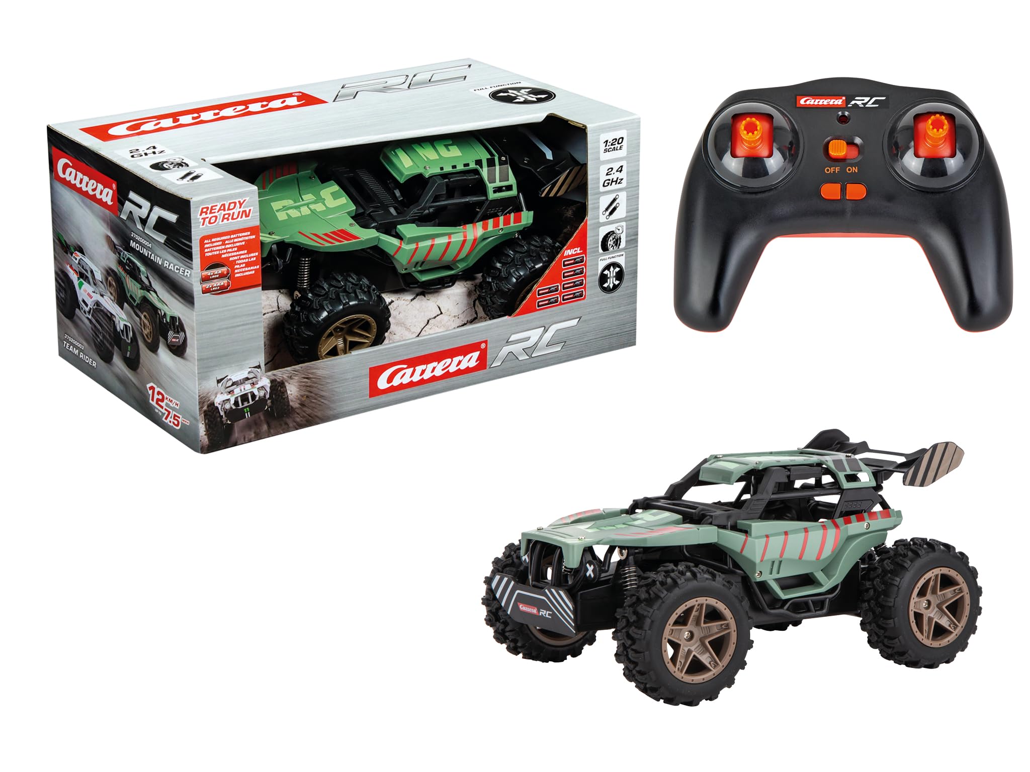 Carrera 370200004 RC Mountain Racer 2,4GHz mit Vollfederung Erste, Hilfe