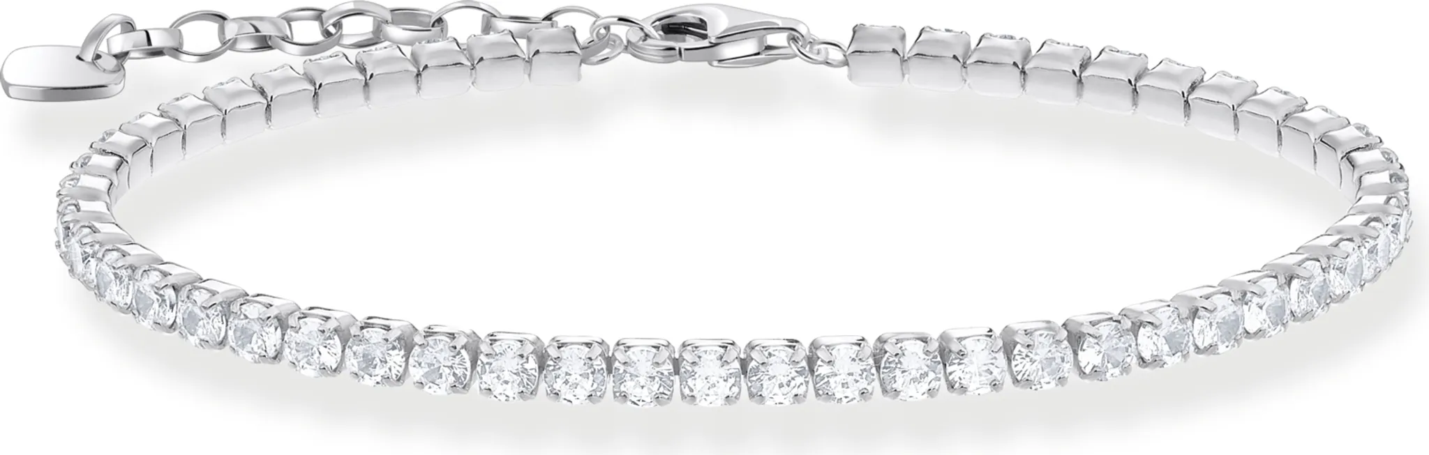 Thomas Sabo Armband Tennisarmband mit weißen Steinen A2167 051 14 L19V Thomas Sabo Armband Tennisarmband mit weißen Steinen A2167 051 14 L19V