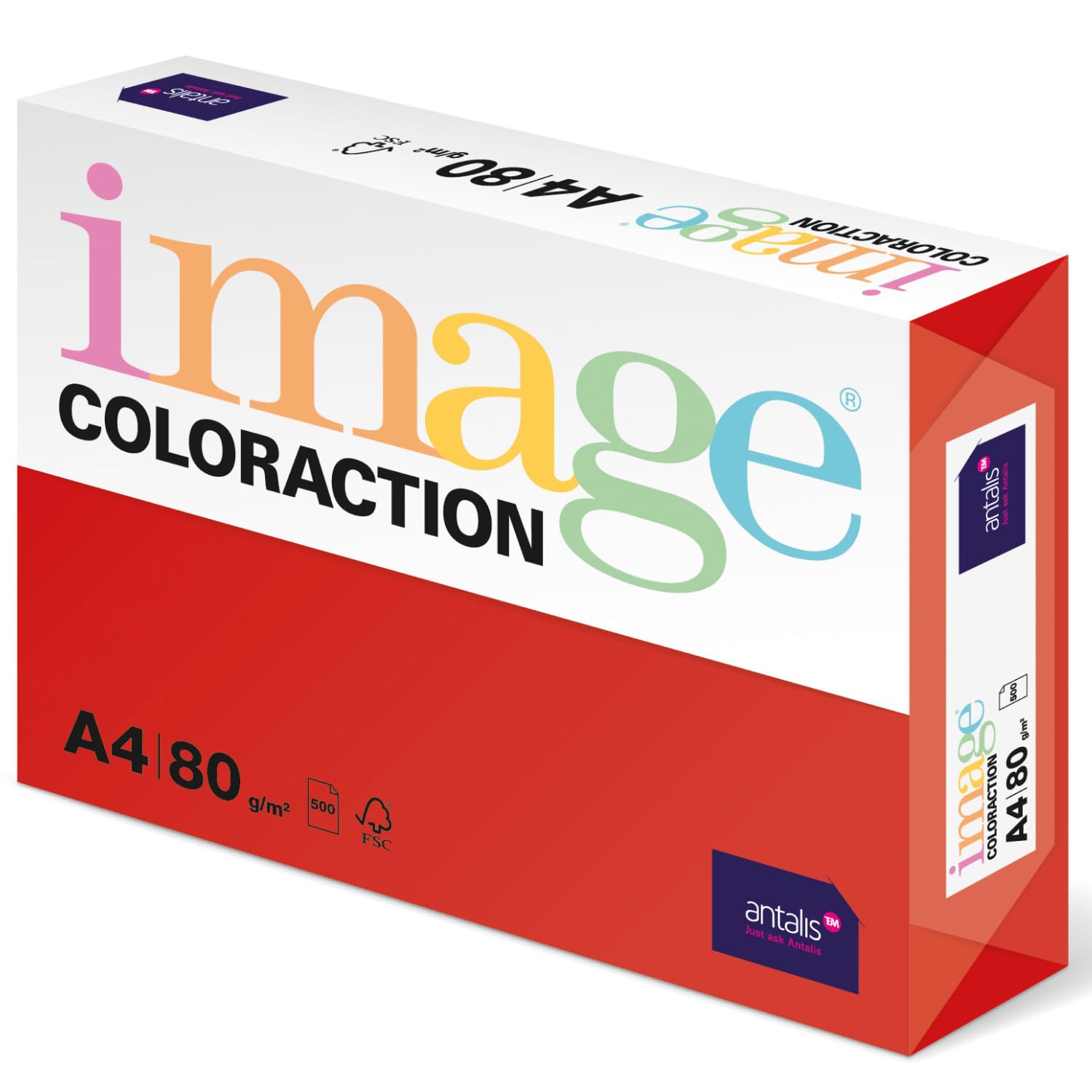 Antalis Kopierpapier image COLORACTION 80g/m² korallrot DIN A4