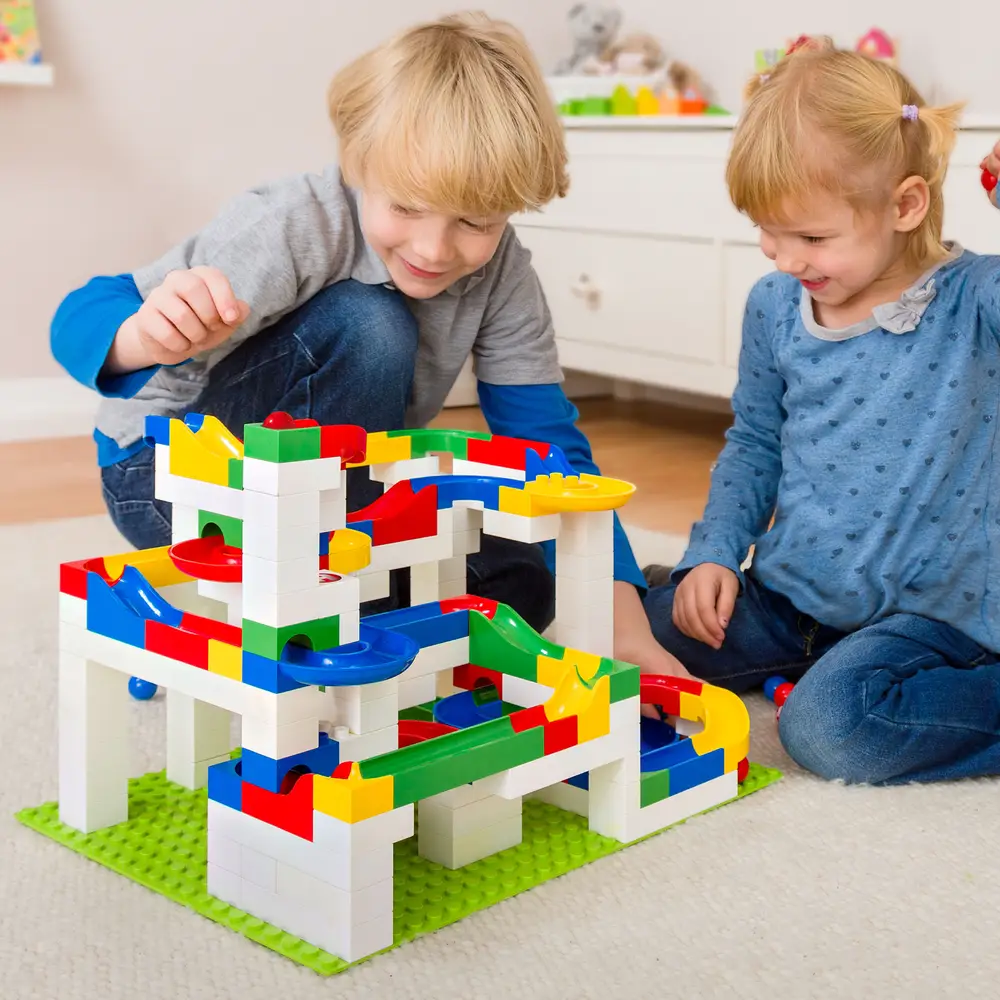 HUBELINO Kugelbahn Baukasten maxi (213-teilig)