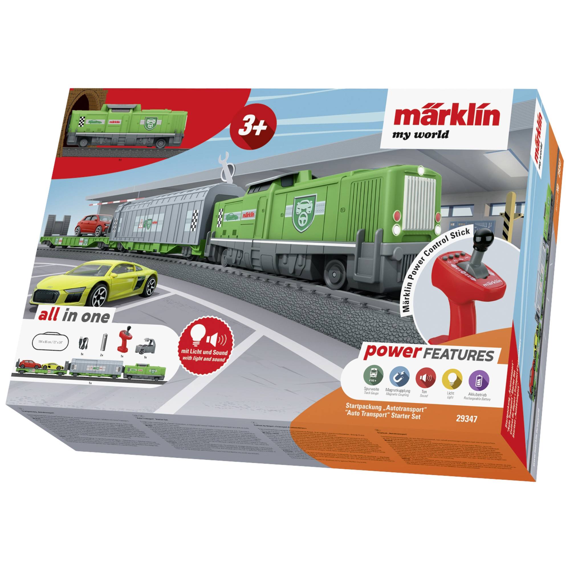 Märklin my world 29347 - Startpackung Autotransport Werbung, Terminal, Auto, Transport, Fahrzeug