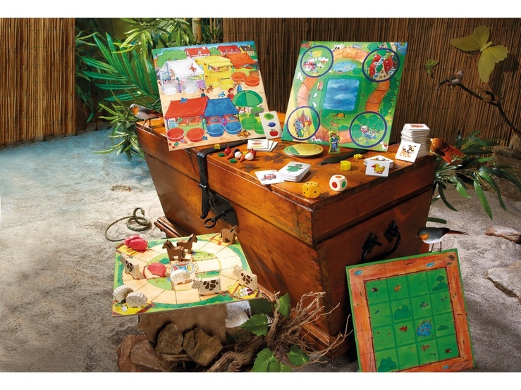 HABA Mein erster Spieleschatz – Große Spielesammlung mit 10 Spielen für Kinder ab 3 Jahren