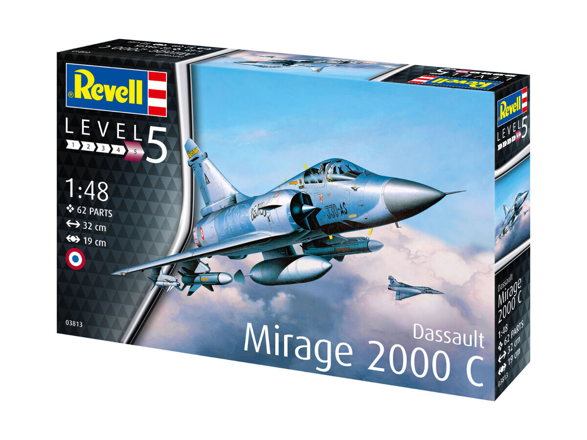 Revell_03813_Dassault_Mirage_2000C_Flugzeuge_1:48, Flugzeug, Jet, Kampfflugzeug, Bomber