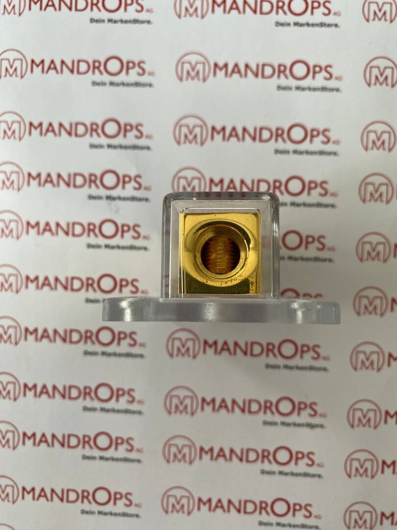 GSI PDB, Power Distribution Block - 1 to 4, Input: 1 cable 4 Gauge (25mm²), Output: 4 cables - 8 Gauge (10mm²)