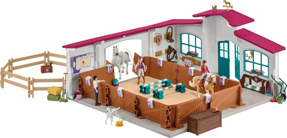 schleich HORSE CLUB 42639 Reithalle Peppertree Spielbereich, Person, Draußen