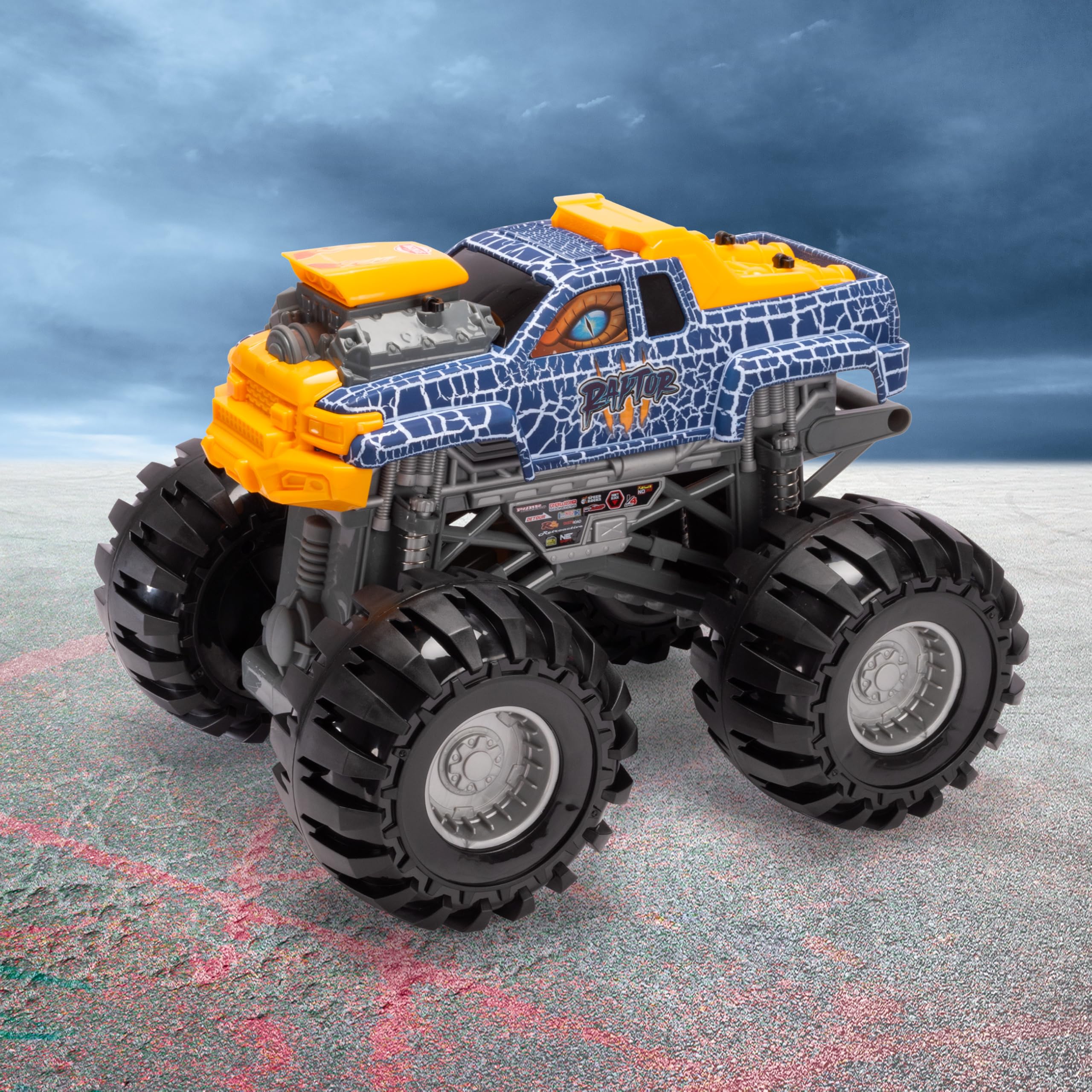 Dickie Monster Raptor Truck – Dino-Monstertruck mit Freilauf & Federung 203757007