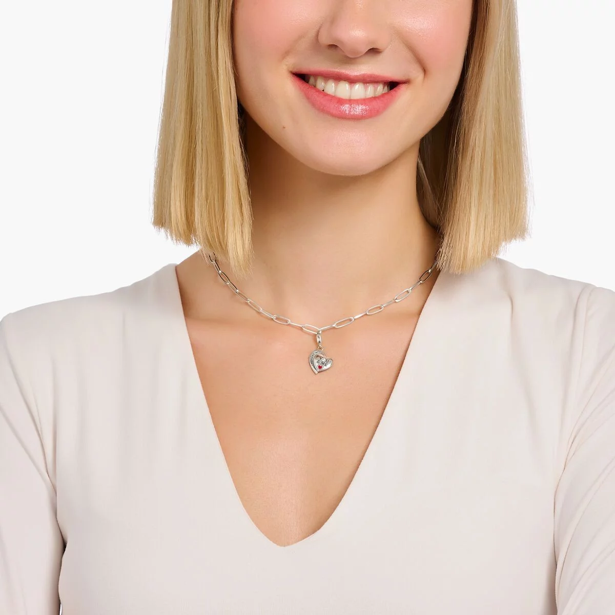 Thomas Sabo Anhänger Charm-Club You&Me Herz Silber 2108-691-21