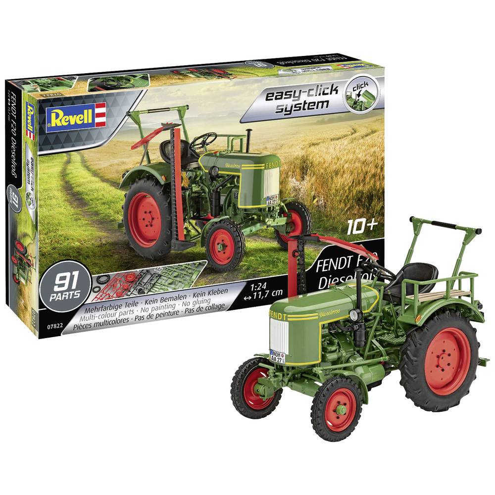 Revell 07822 Fendt F20 Dieselroß Traktor Modellbausatz 1:24