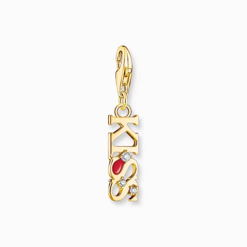 Thomas Sabo Anhänger Charm Club Mit Steine Kiss Gold 2067 565 10 Thomas Sabo Anhänger Charm Club Mit Steine Kiss Gold 2067 565 10