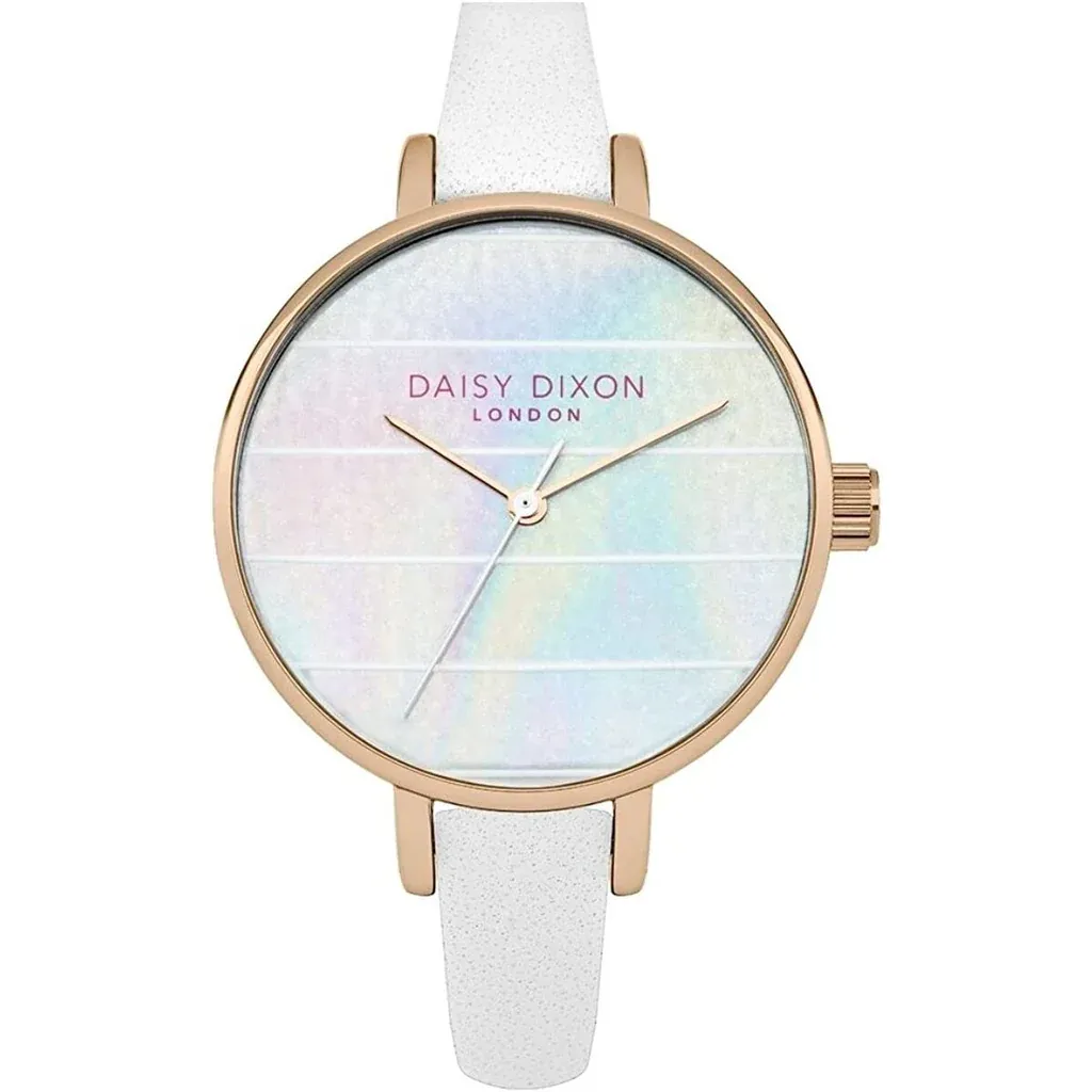 Daisy Dixon „Kylie“ DD024WRG - Damenuhr, Ø 36 mm, Lederband Weiß Daisy Dixon „Kylie“ DD024WRG - Damenuhr, Ø 36 mm, Lederband Weiß