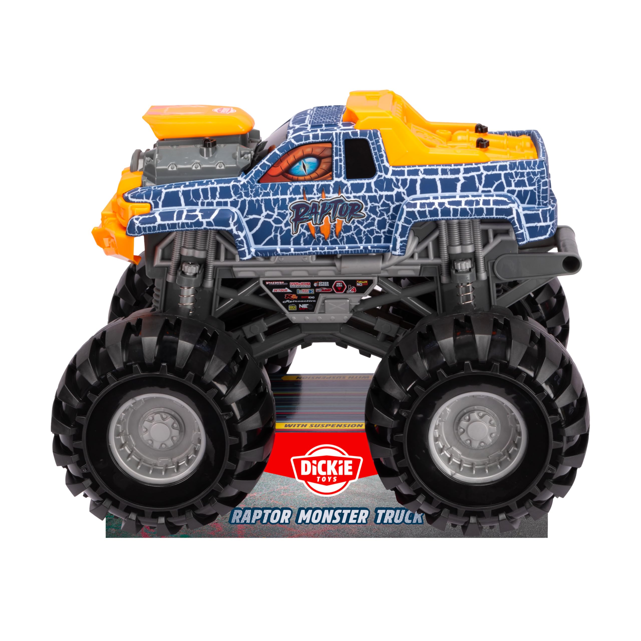 Dickie Monster Raptor Truck – Dino-Monstertruck mit Freilauf & Federung 203757007